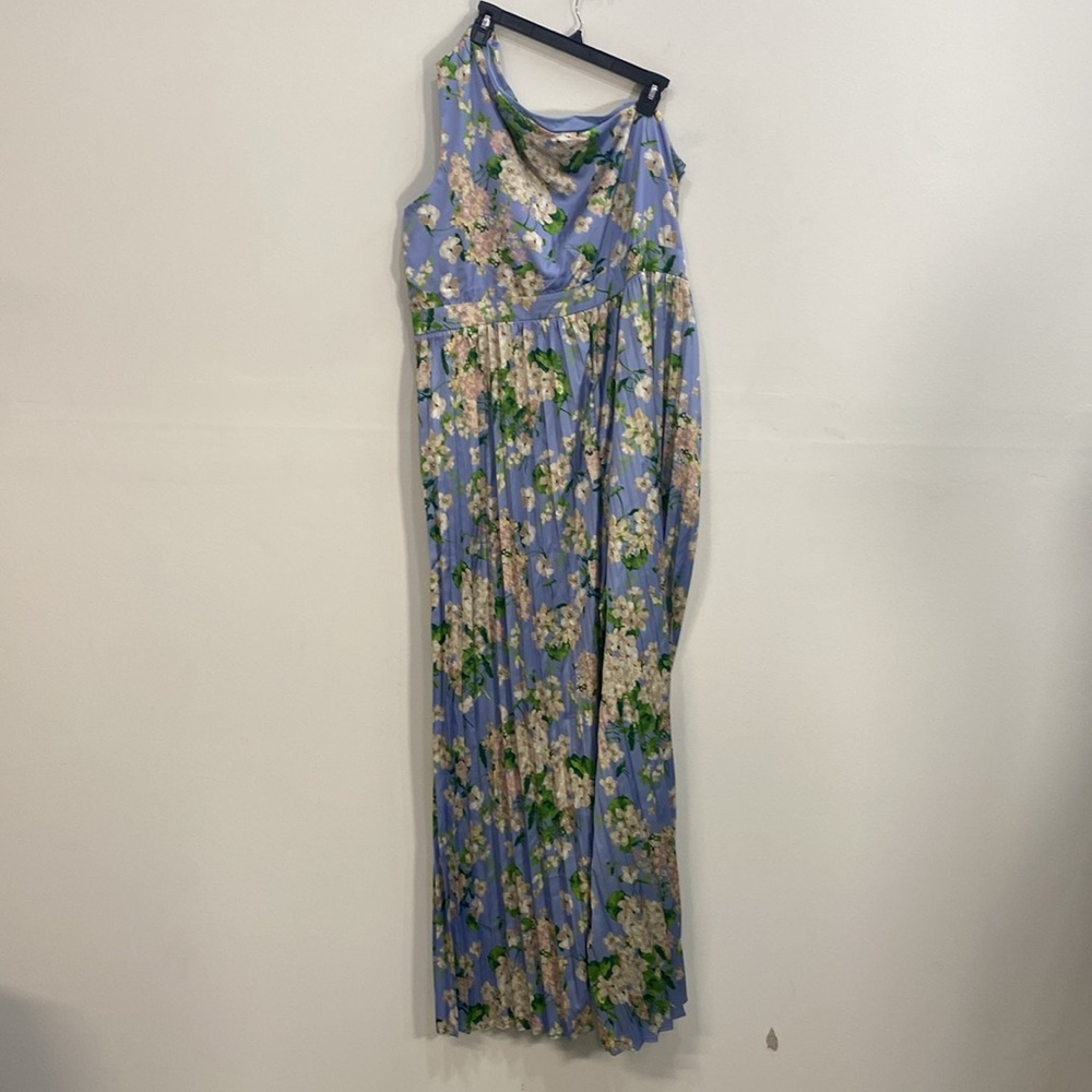 New York & Company Floral Jumpsuit One Shoulder 2X NWT - Picture 3 of 9